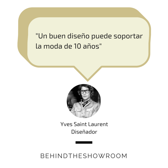 Yves Saint Laurent dijo que